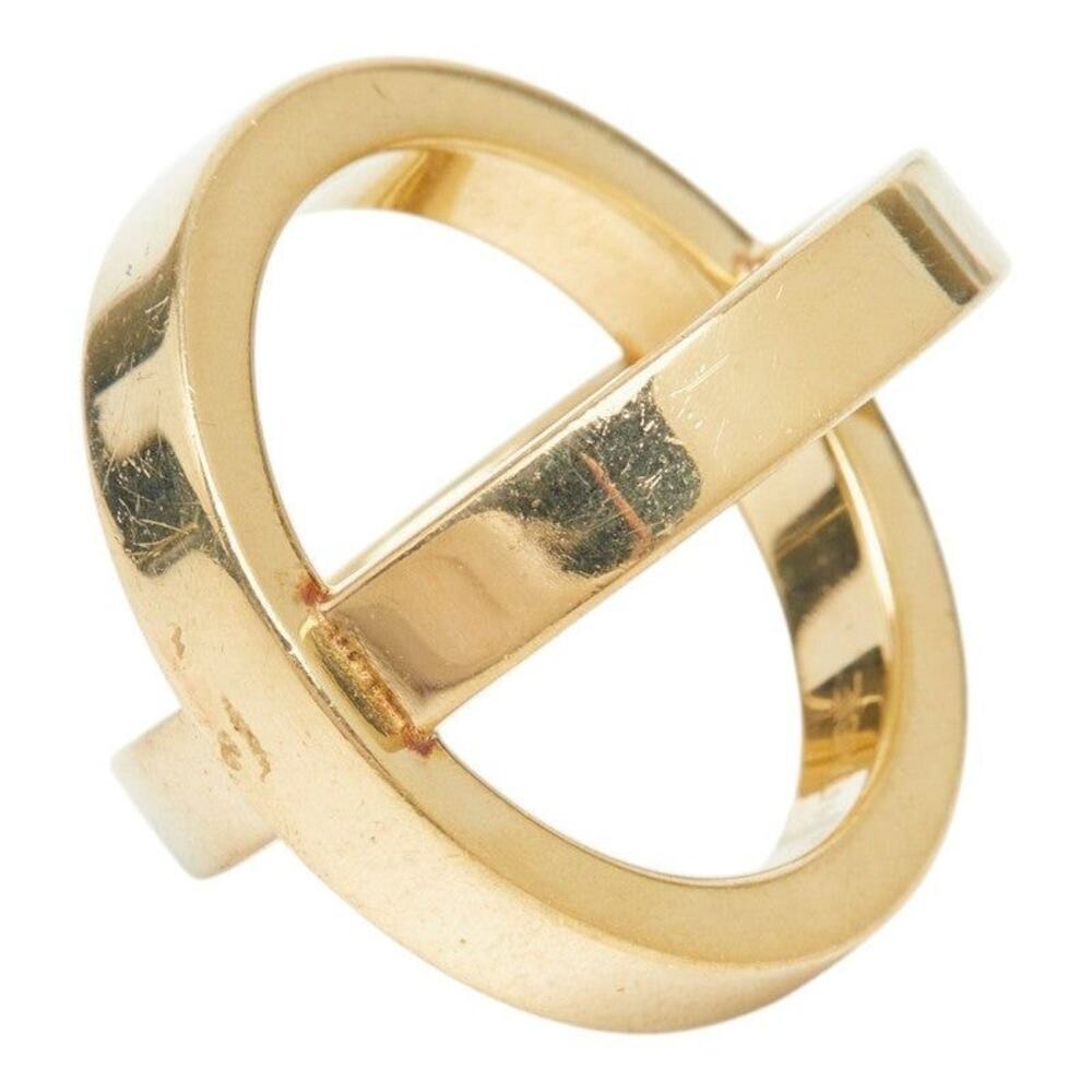 Hermes Cosmos Scarf Ring Gold Plated